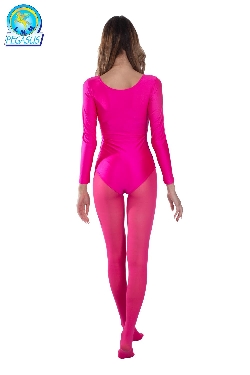BODY DANZA IN LYCRA MANICA LUNGA FUCSIA DONNA
